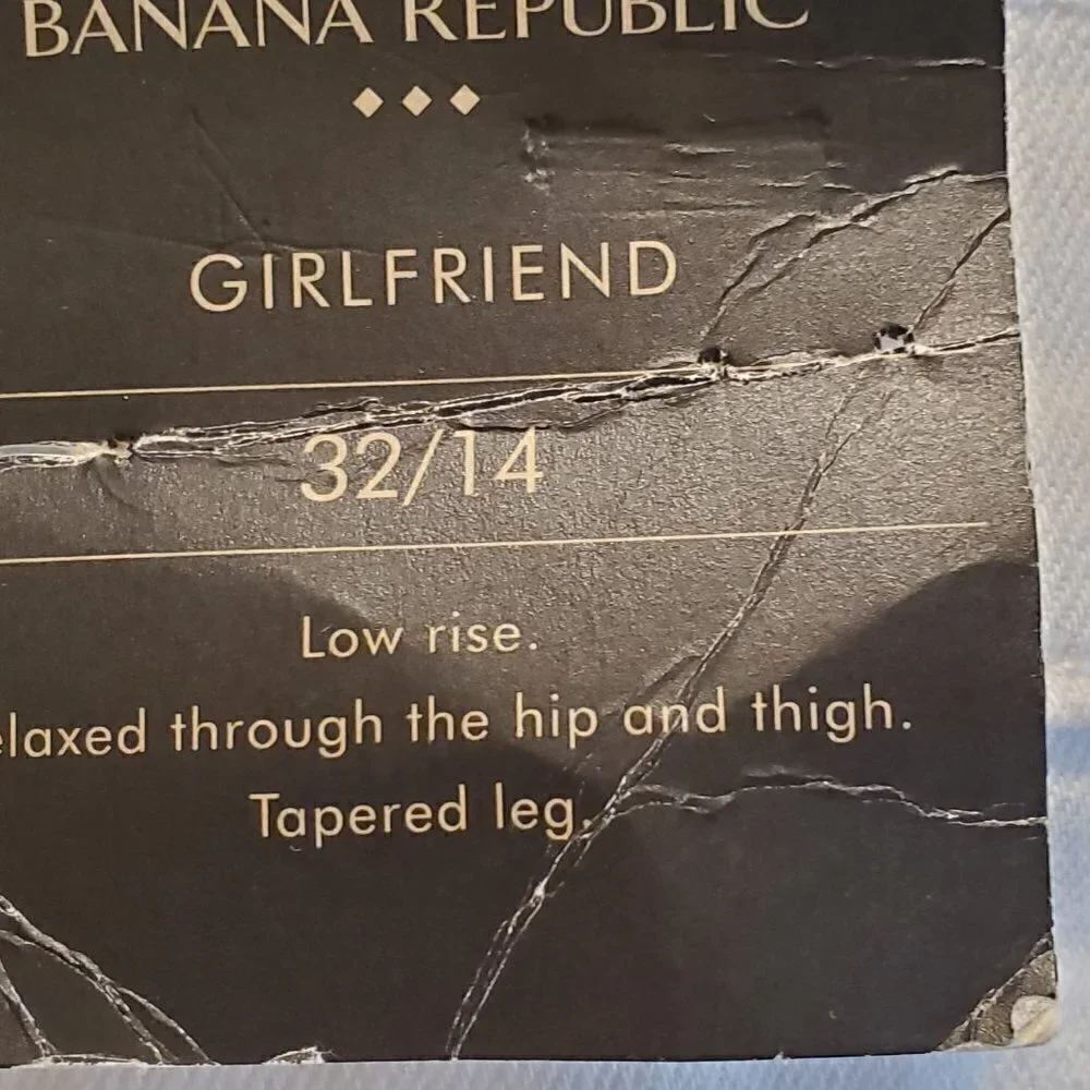 Banana Republic girlfriend  low rise 32/14 white
